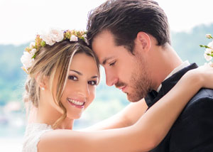 Hochzeitslächeln