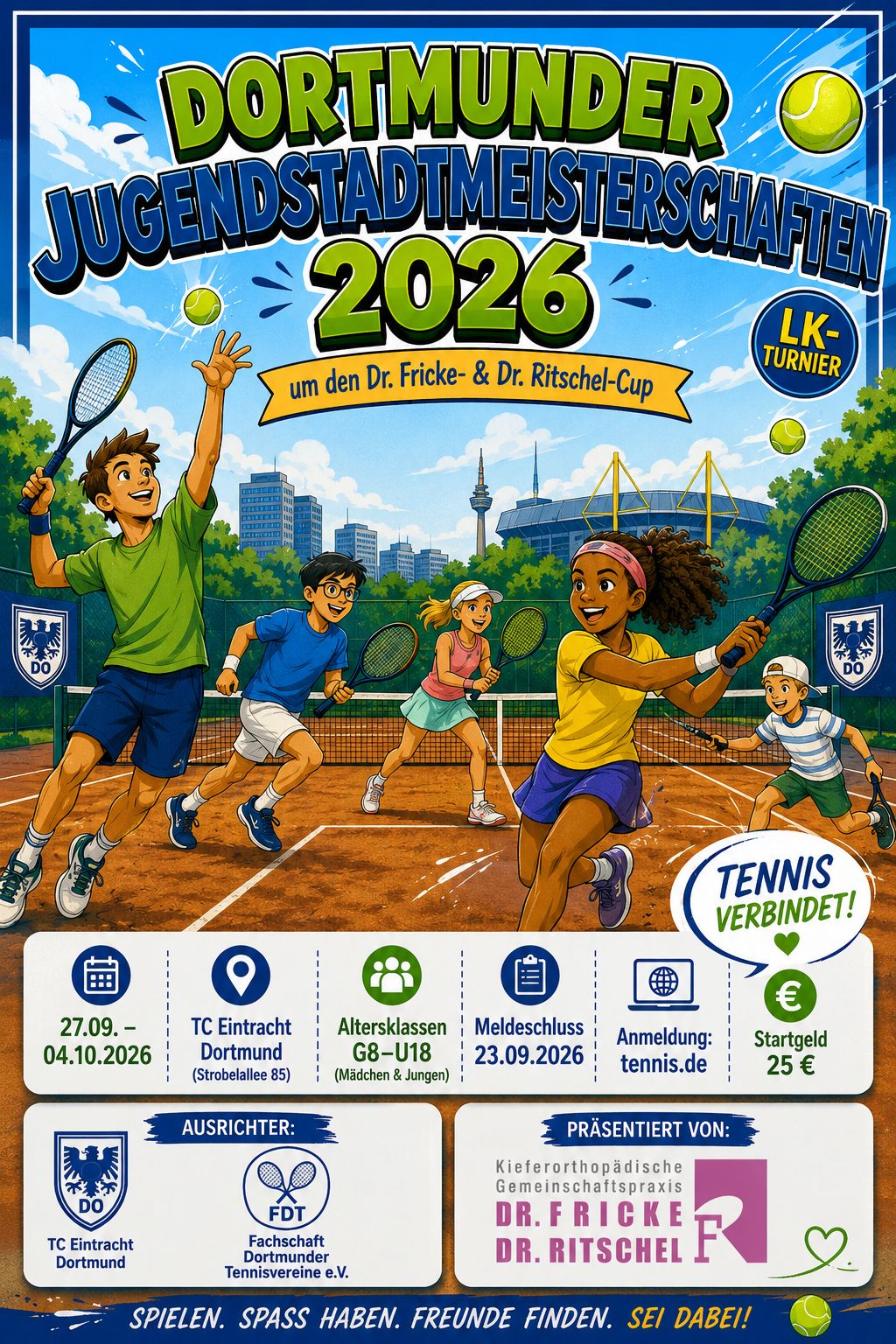 Dr. Fricke & Dr. Ritschel Cup: Gemeinsam für den Tennisnachwuchs in Dortmund